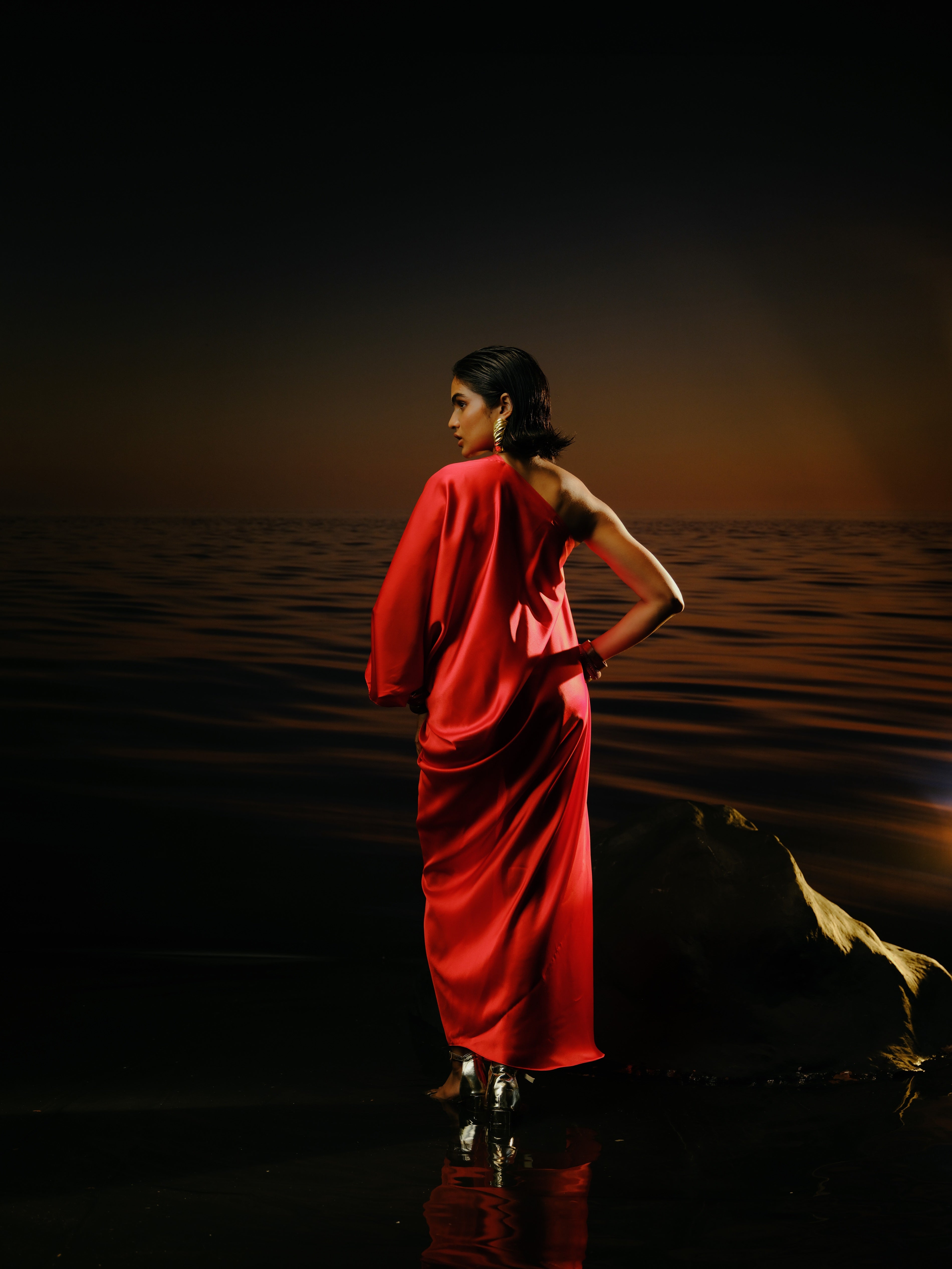 Solid Red Ariel dress L - Main Image